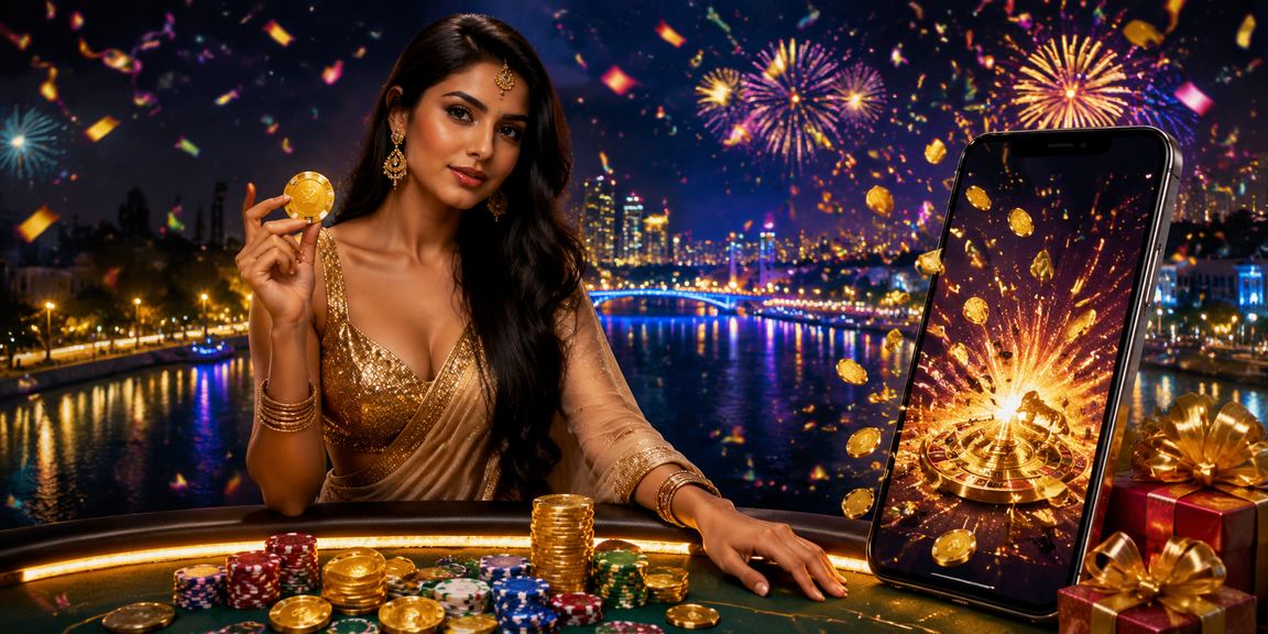 Exciting Teen Patti game table with players focused on cards